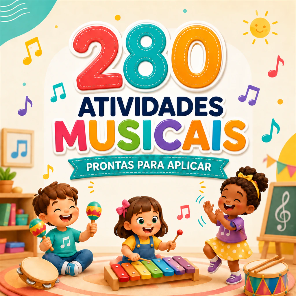 Capa 280 Atividades Musicais Prontas para Aplicar